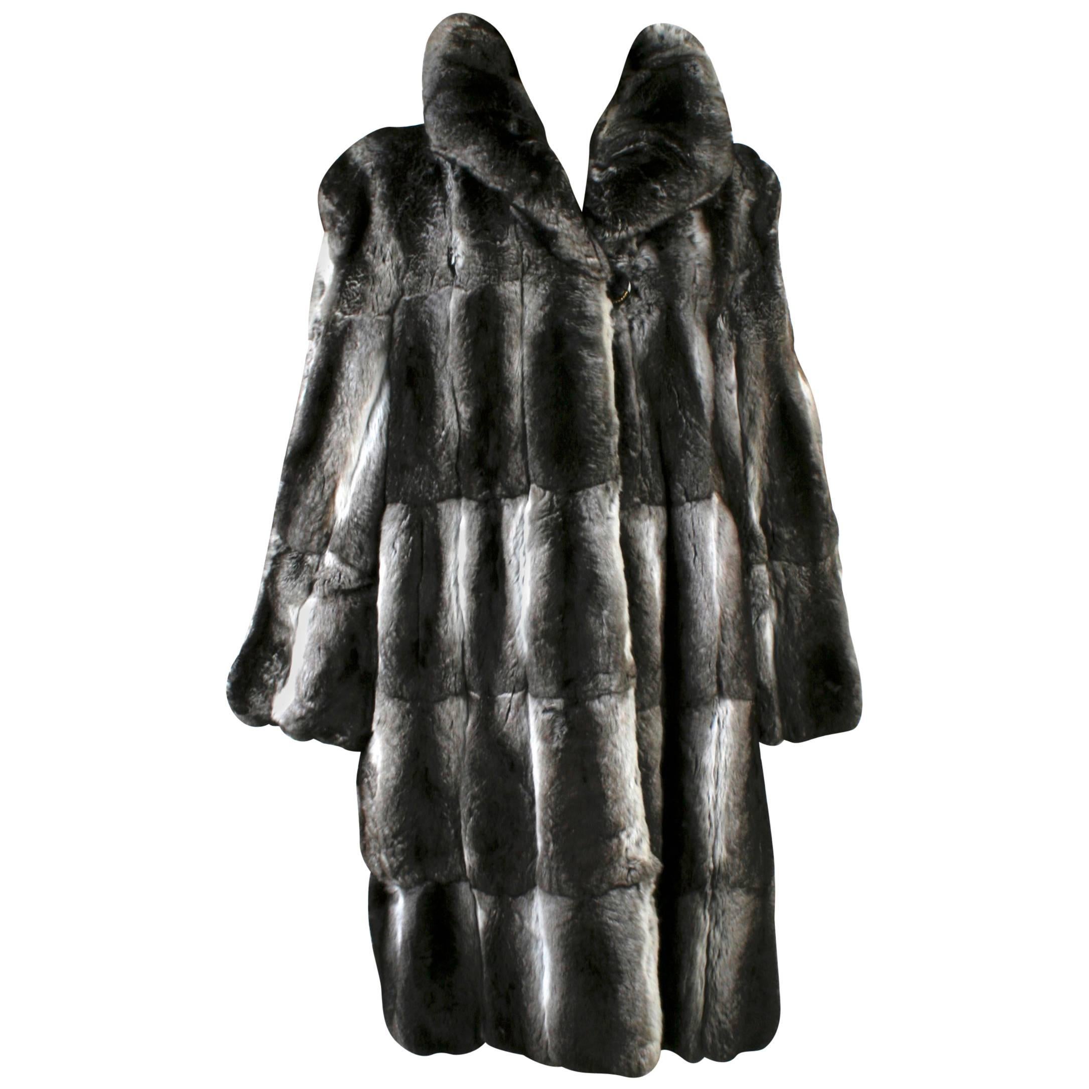 Revillon Grey Chinchilla Fur Coat