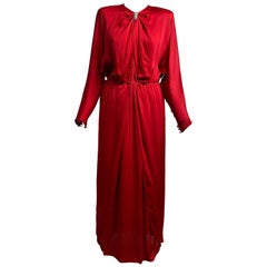 Valentino vintage silk red Night Dress