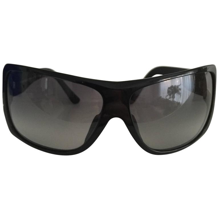 Chanel 5060-B c.501/91 135 Swarovski Full Logo Black Sunglasses in