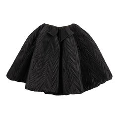 Vintage Nina Ricci Haute Couture Circle Skirt Covered with Black Taffeta