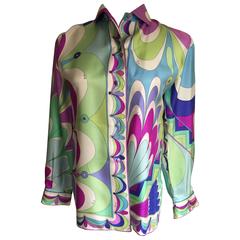 Vintage Silk Emilio Pucci Blouse