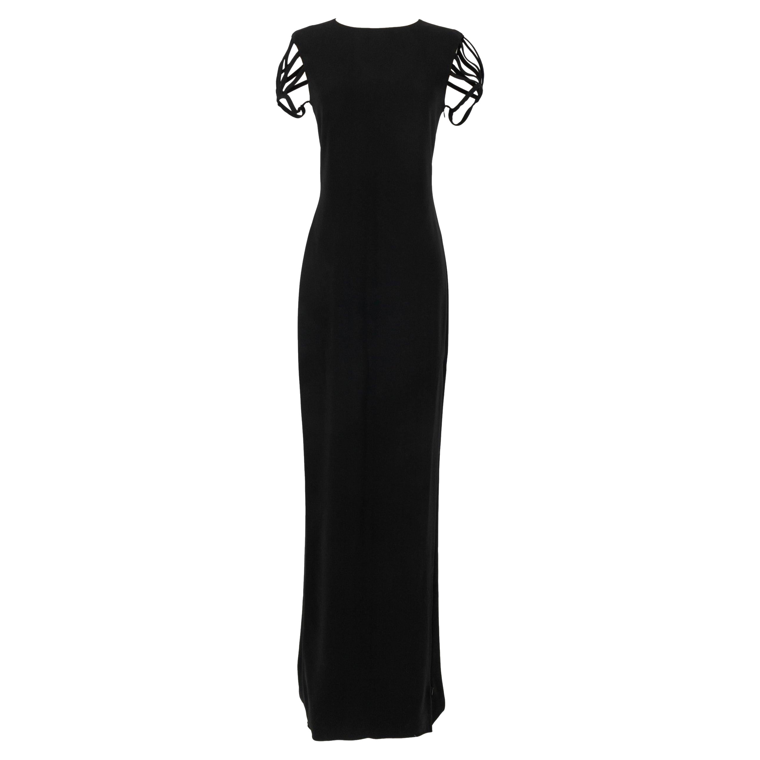 Jean Paul Gaultier Black Long Dress Resort Collection 36FR, 2011