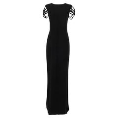 Jean Paul Gaultier Black Long Dress Resort Collection 36FR, 2011
