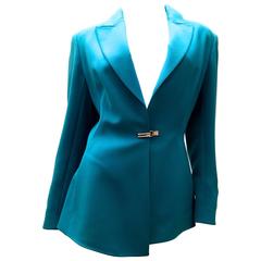 Claude Montana 1980’s - Breathtaking Electric Blue Blazer 4