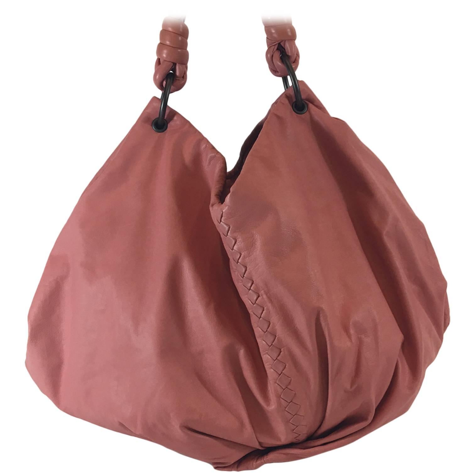 Bottega Veneta Petal Woven Leather Aquilone Fortune Cookie Hobo Bag, 2010  For Sale