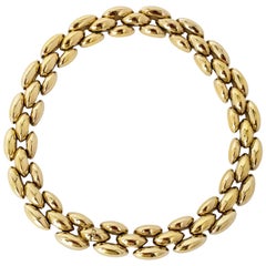 80s Ciner Gold Tone Linked Necklace