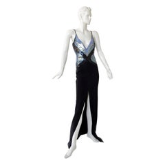 Thierry Mugler Vestido Entrada Diosa Purpurina NWT Agotado