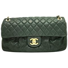 Authentic CHANEL Swede Chain Shoulder Bag 2012 or 2013 Black Quilted Flap c92 4