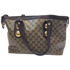 Gucci GG Coated Canvas Tote Handbag