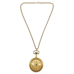 Christian Dior vintage  Collar reloj colgante años 80
