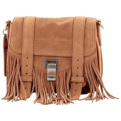 Proenza Schouler PS1 Pouch Suede Fringe Small