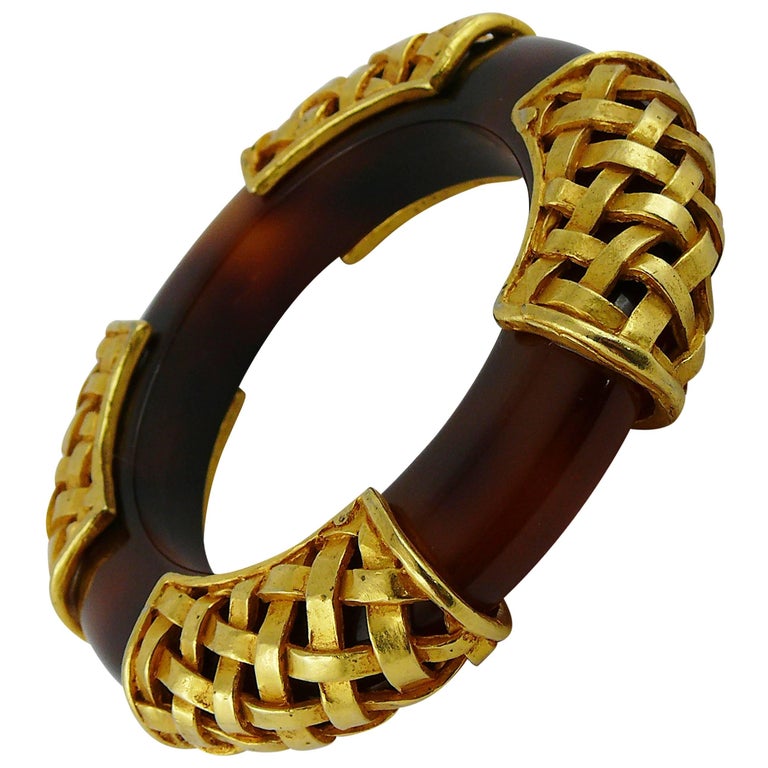 Ceinture-collier Dominique Aurientis - Chaîne Ton Or Avec Pierre Verre Ambre - Occasion