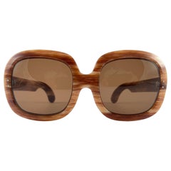 Nuevas y raras gafas de sol vintage Philippe Chevallier de gran tamaño de los años 60