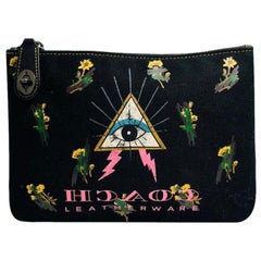 Coach Pyramid Eye Canvas Pouch