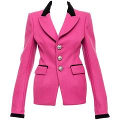 Nicolas Ghesquière For Balenciaga Pink Wool Blazer, Autumn - Winter 2007 8