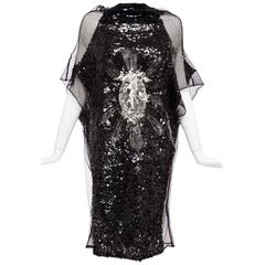Jean Paul Gaultier Black Sequin Dress, Autumn - Winter 2007