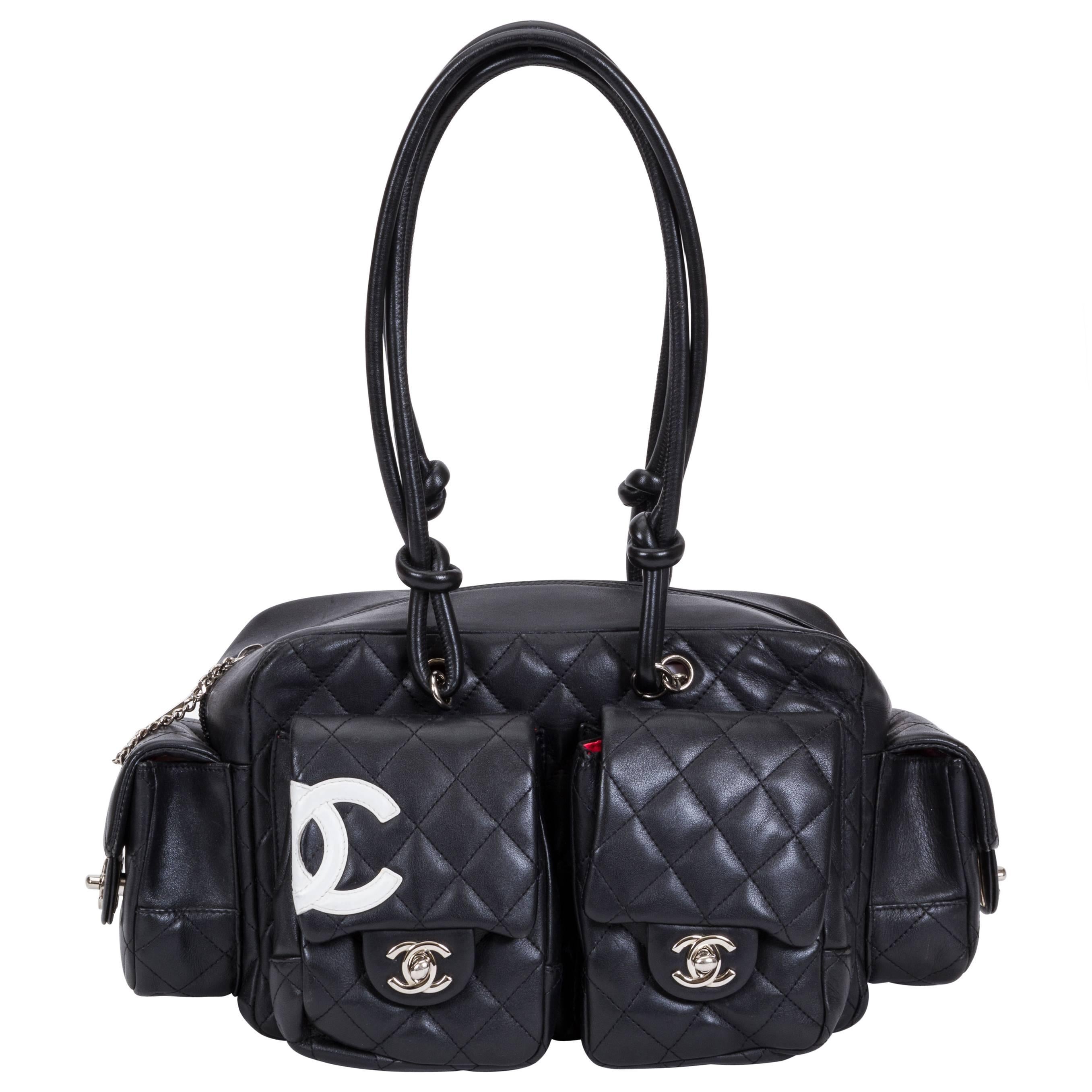 Chanel Black Reporter Shoulder Bag