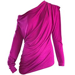 Vivienne Westwood Vintage 90s Magenta Fuchsia Pink Avant Garde Tunic Top Dress 10