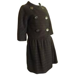 Vintage Late 1940s Christian Dior Wool Coat
