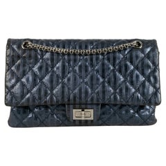 Chanel Blue Metallic Leather Bag, 2008/09