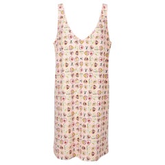 Used Chanel Dress with Hearts on Pink Background, 2006