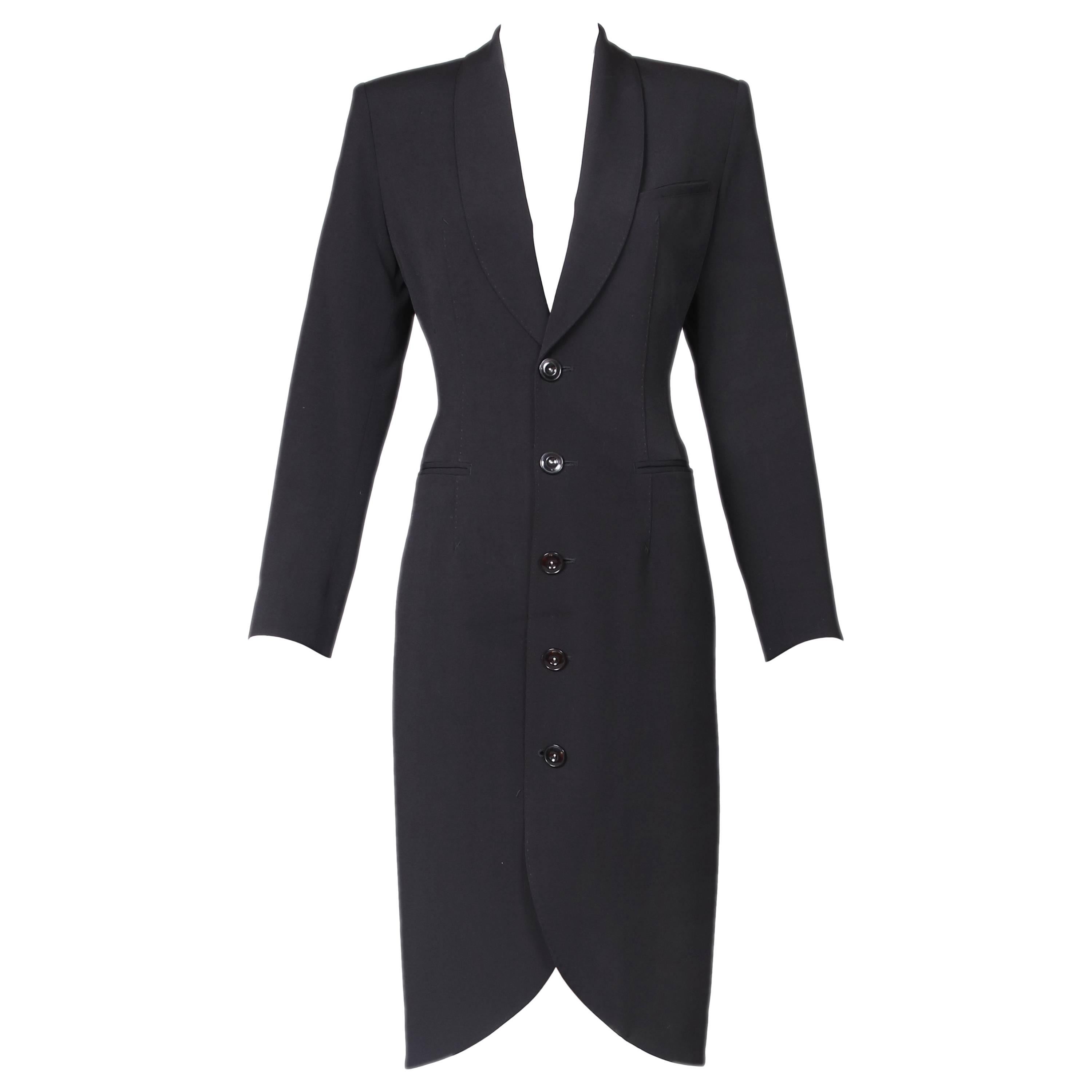 Vintage Jean Paul Gaultier Tuxedo Dress/Coat