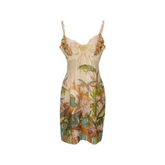 Christian Dior Silk Dress Embroidered with Costume Pearls