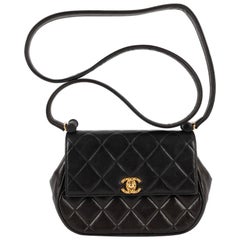 Vintage Chanel Chocolate Brown Quilted Leather Bag