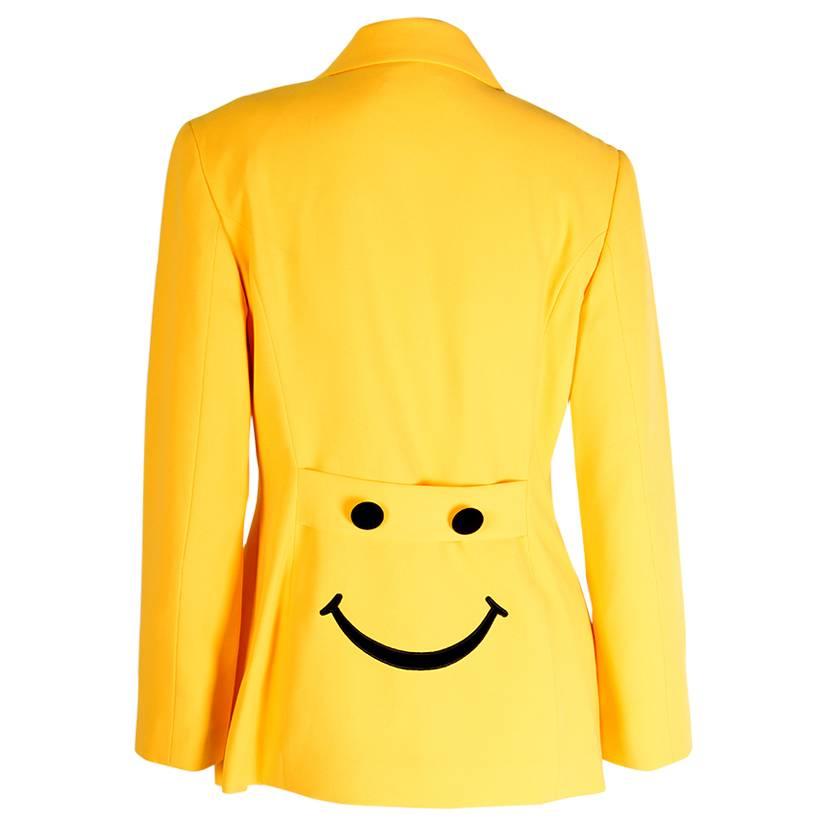 Moschino Iconic Smiley Face Blazer