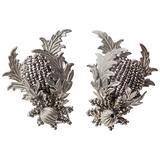Boucles d'oreilles en perles d'acier taillé et tissé élaborées par Leru