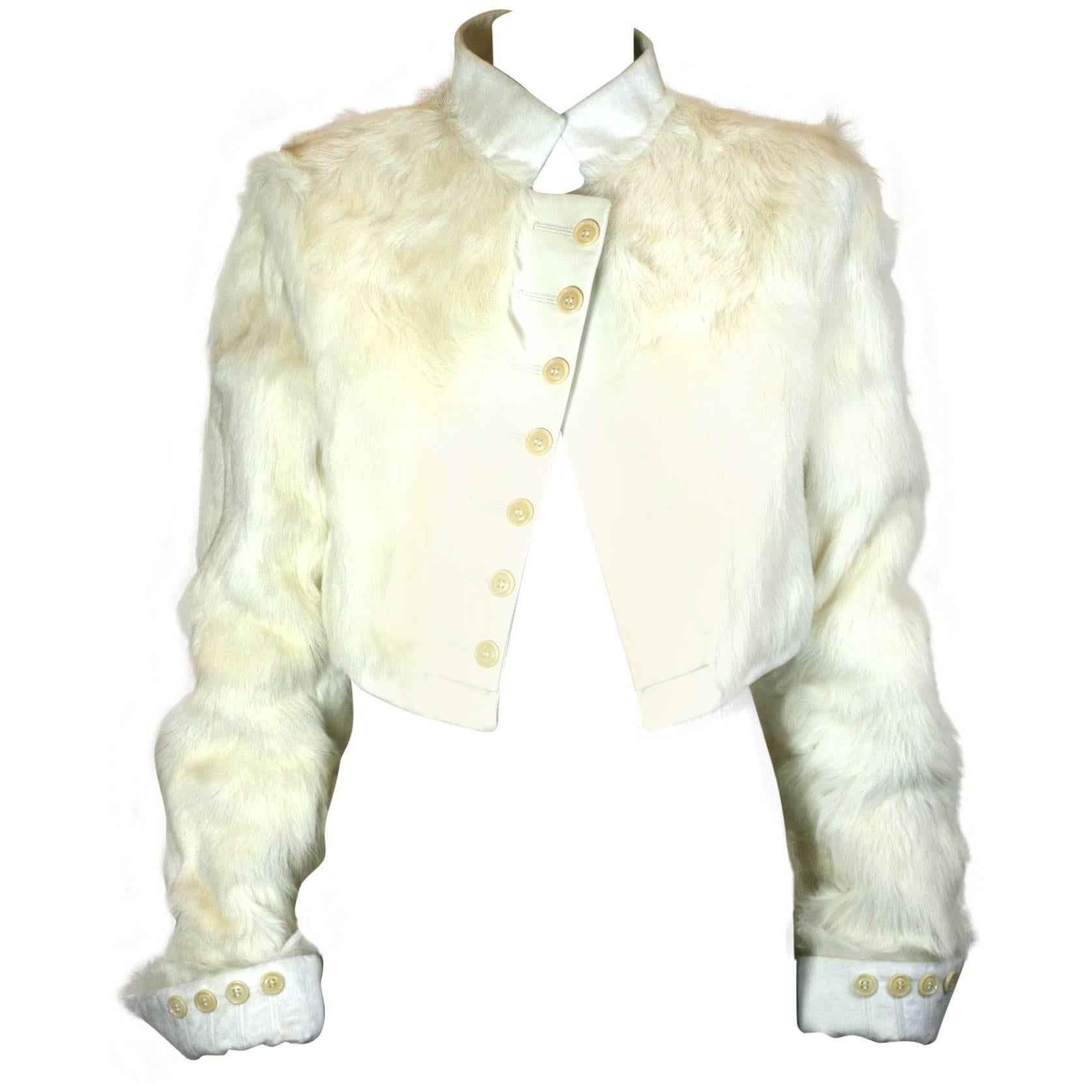 Strenesse, Goat and Calf Regimental Style Jacket For Sale at 1stDibs