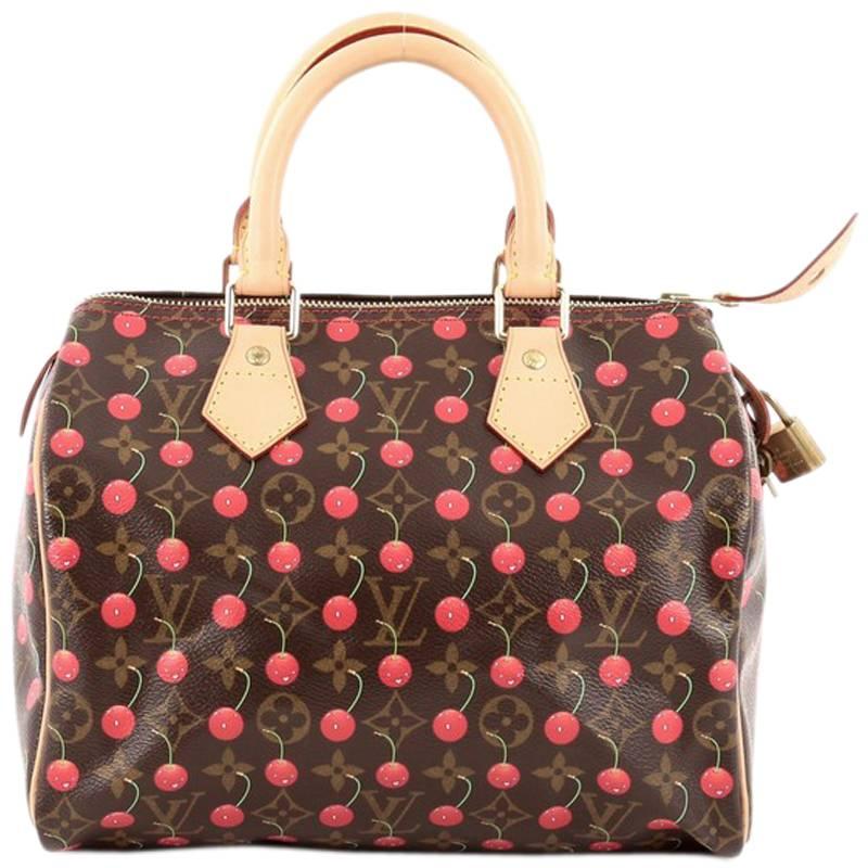 Louis Vuitton Speedy Handbag Limited Edition Cerises 25