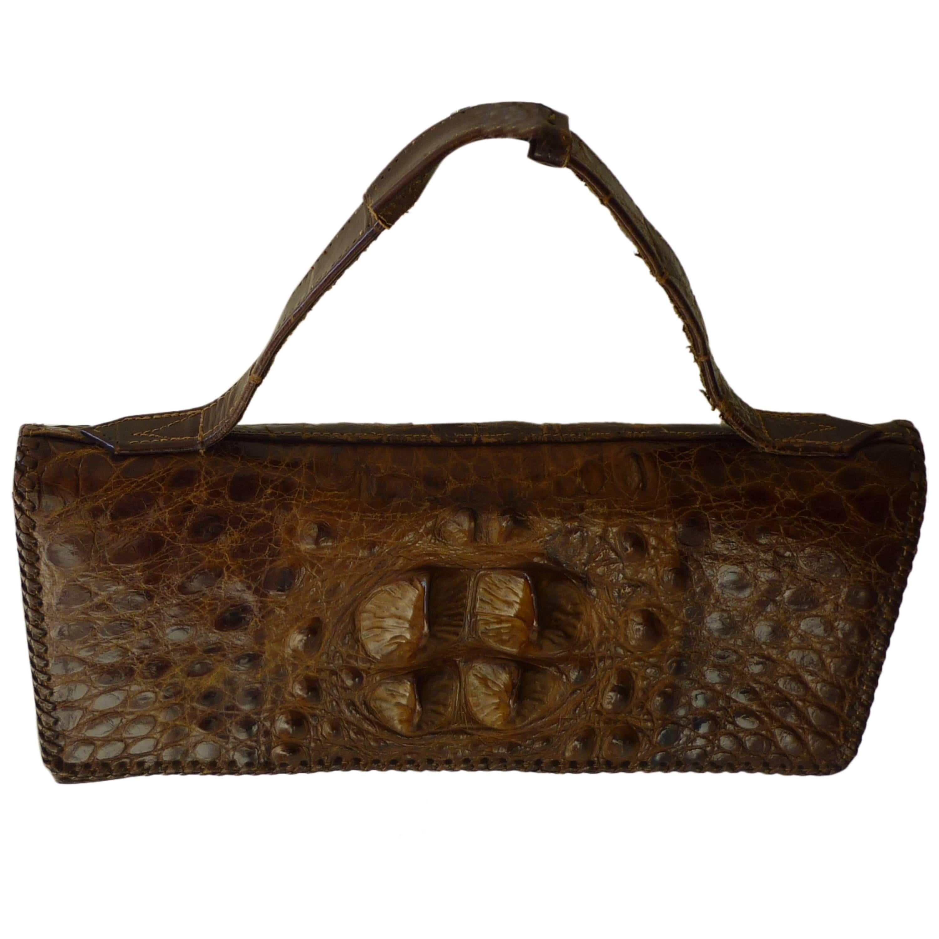1930s Alligator Handbag