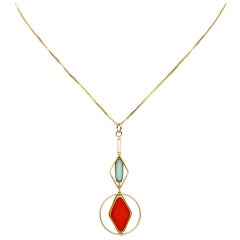 Vintage German Glass Beads, Art 2203N Necklace