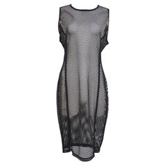 Vestido Puma negro de red transparente NWOT
