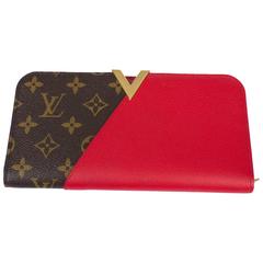 Used Louis Vuitton Kimono Wallet - brown/red