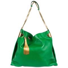 Gucci 1970 Medium Shoulder Bag - green leather/gold