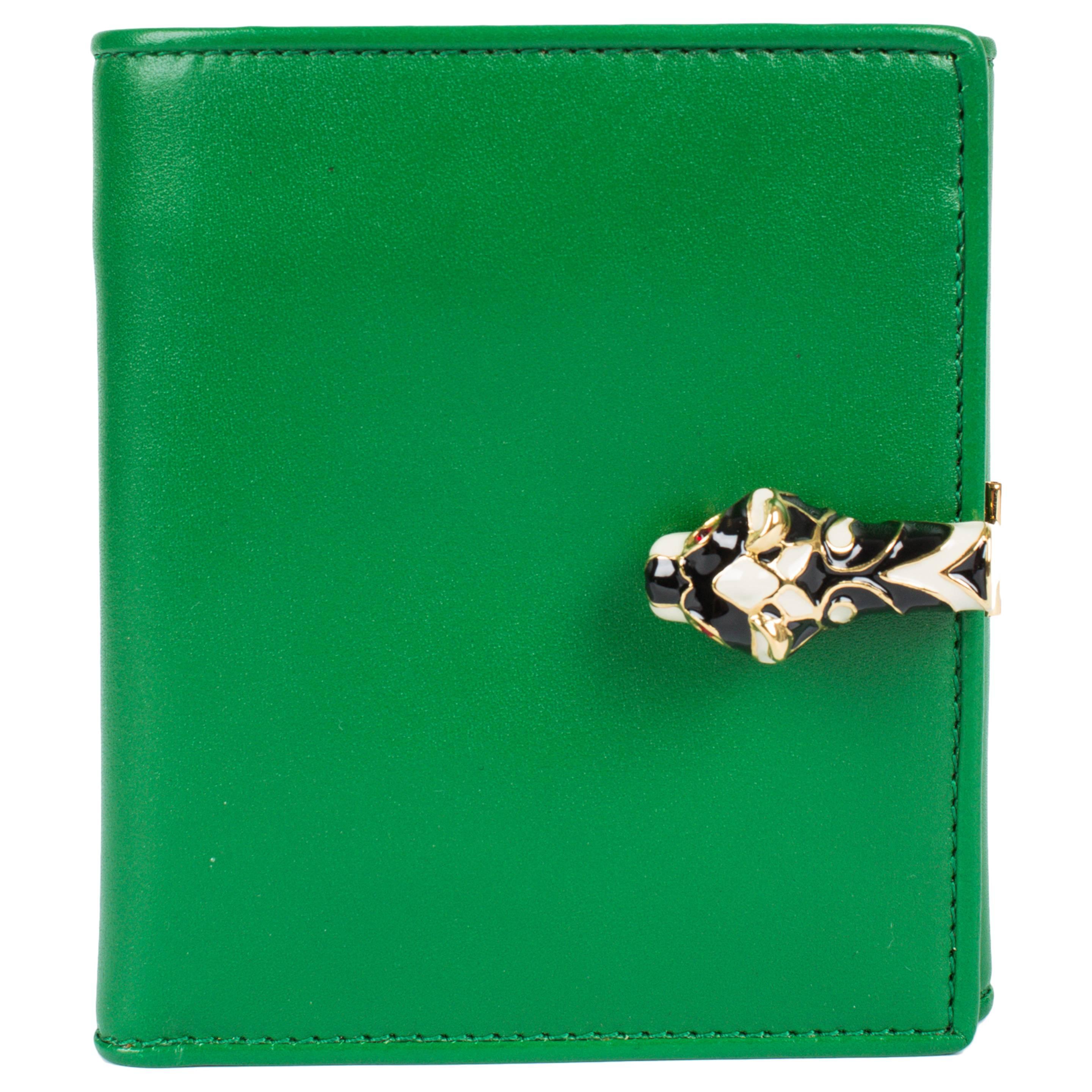 Gucci Tigrette Billfold Wallet - green