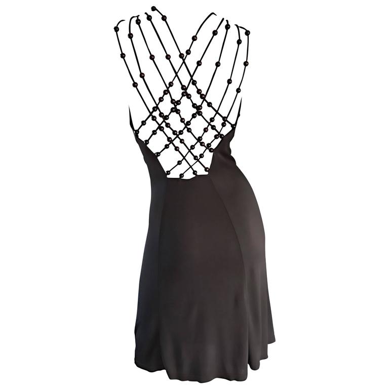 Vintage Celine by Michael Kors 1990s Moss Green Wooden Beaded 90s