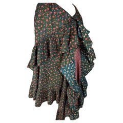 A Printed Cotton cloak Visite - Provence Circa 1820-1850