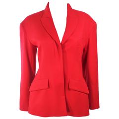 ALAIA Red Blazer Size 12