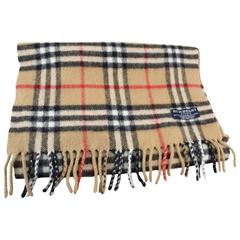 Burberry Wool and Cashmere Scarf. 136 cm