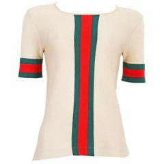 Vintage Gucci iconic striped knitted t-shirt, circa 1970s