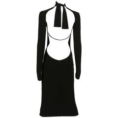 Dolce & Gabbana black bodycon low-back dress, circa 1990s