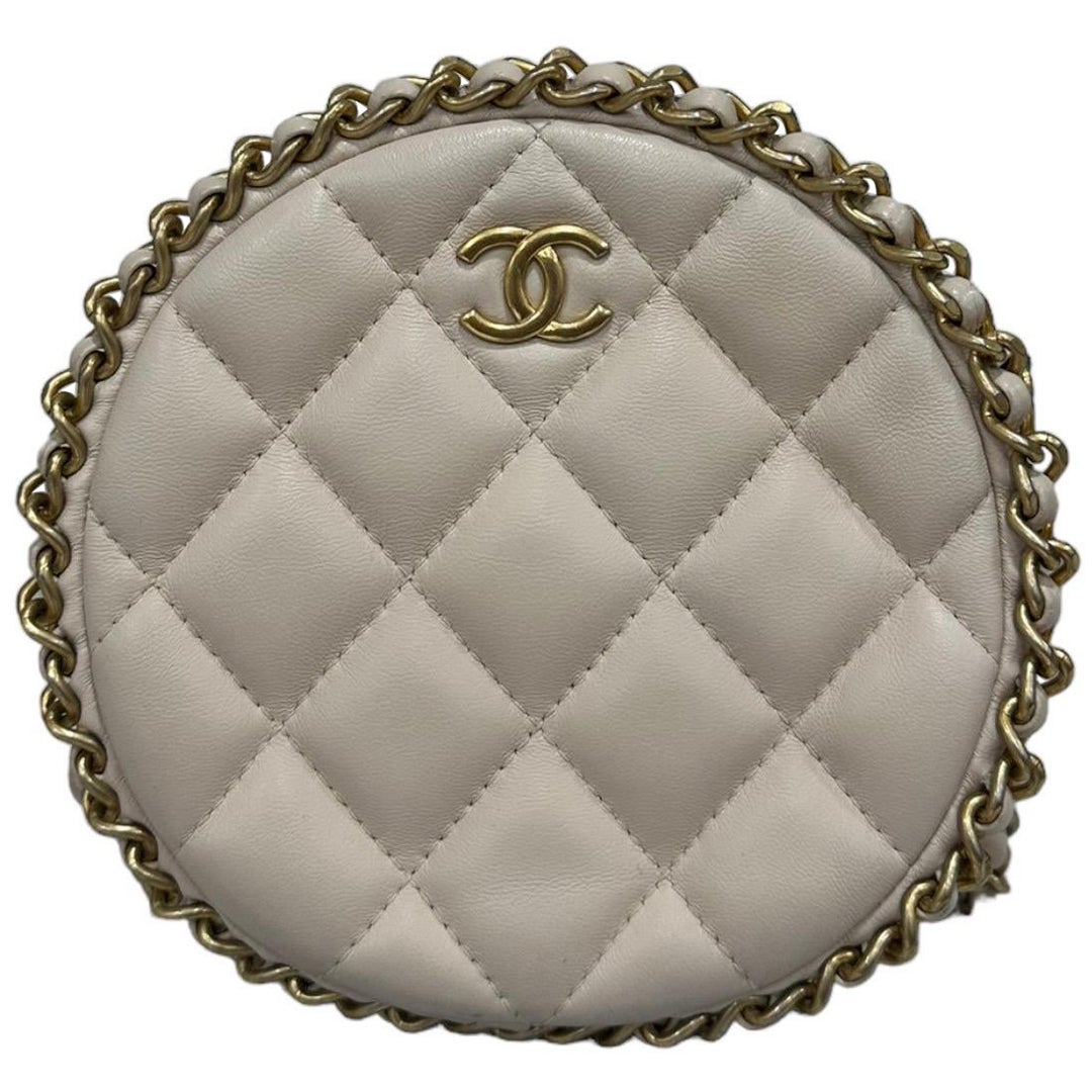 Borsa A Tracolla Chanel Round Bag Beige 2020 For Sale
