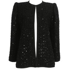 Yves Saint Laurent Haute Couture sequinned evening jacket, circa 1978 8
