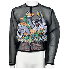 Vintage Jeanette Kastenberg 1990’s Limited Edison “Bugs Bunny” Beaded Jacket-Size Large