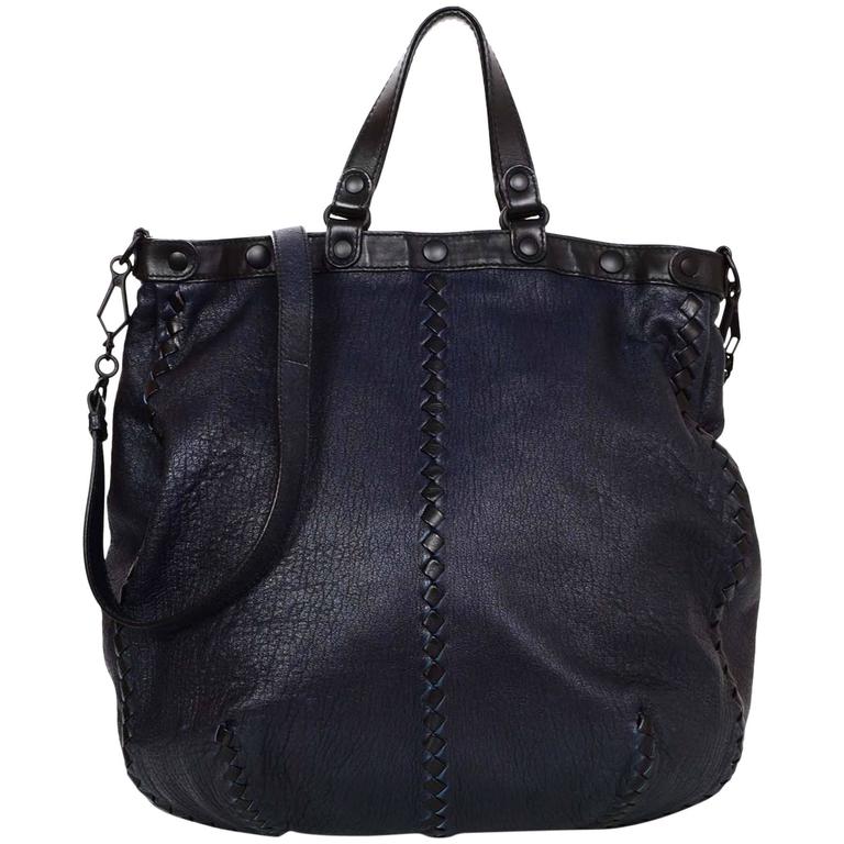 Bottega Men's Navy and Black Crossbody Tote Bag For Sale at 1stDibs bottega mens