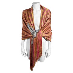 Orientalistischer Art-Déco-Schal mit Motiv aus Lamé
