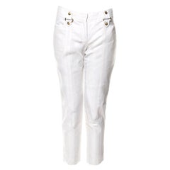 Emilio Pucci Pantalon blanc élégant non porté 42